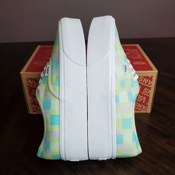 Vans Authentic Stacked Pastel Picnic Mixed Plaid Women 7, Men Size 5.5 - Picture 5 of 10